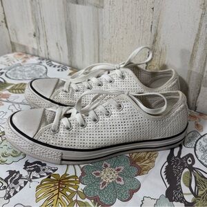 Converse Casual White Lace-Up Sneakers